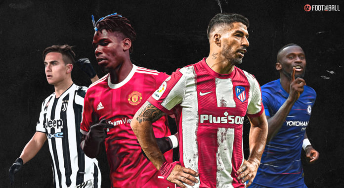 Paulo Dybala. Paul Pogba, Luis Suarez, Antonio Rudiger