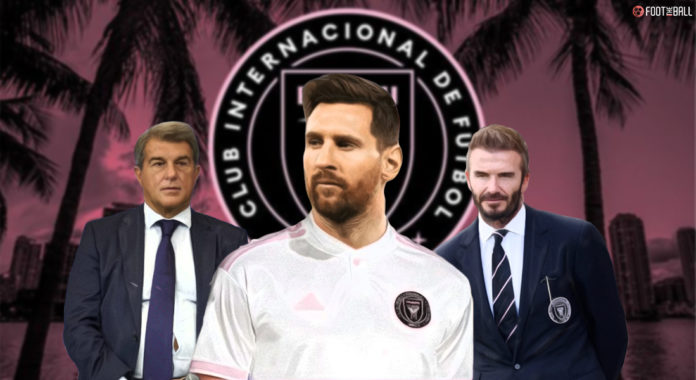 Joan Laporta, Lionel Messi, David beckham, Inter Miami