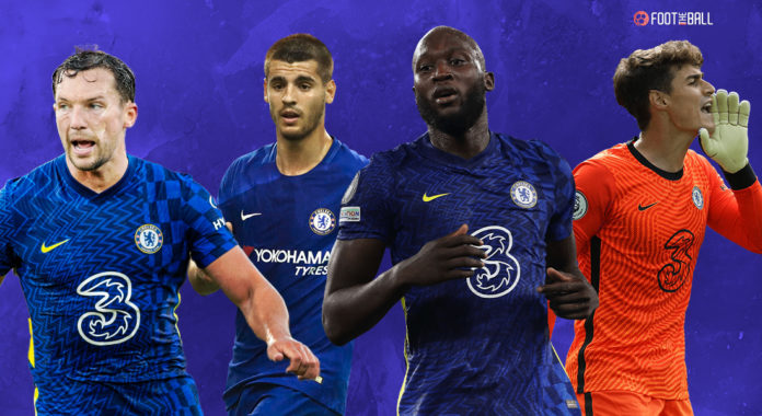 Danny Drinkwater, Alvaro Morata, Romelu Lukaku, Kepa