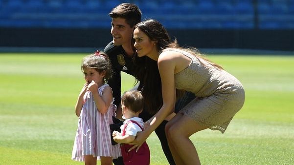 courtois kids and wife