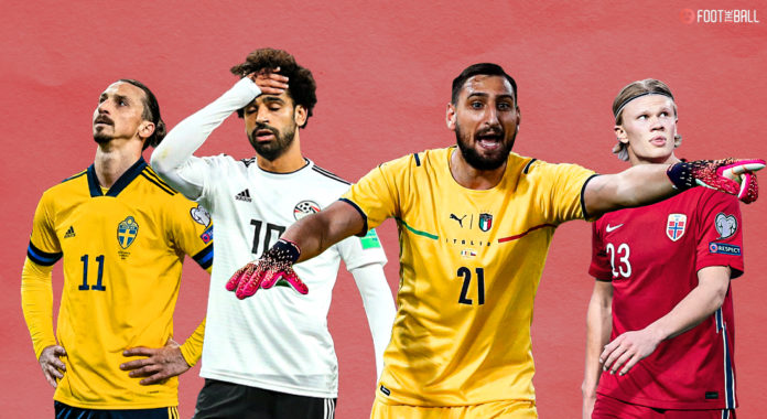 Zlatan Ibrahimovic, Mo Salah, Gianluigio Donnarumma, Erling Haaland