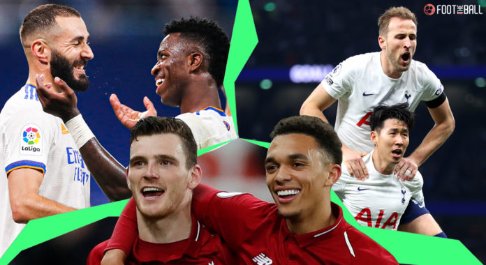 Karim Benzema, Andy Robertson, Trent Alexander-Arnold, Harry Kane, Son Heung-Min