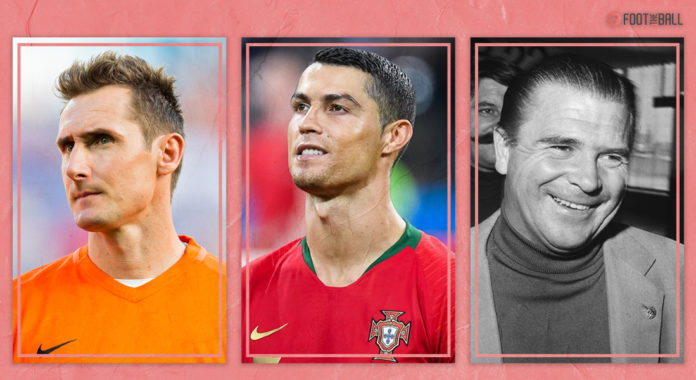 Miroslav Klose, Cristiano Ronaldo, Ferenc Puskas