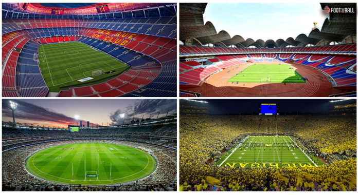 Football stadiums with highest capacity