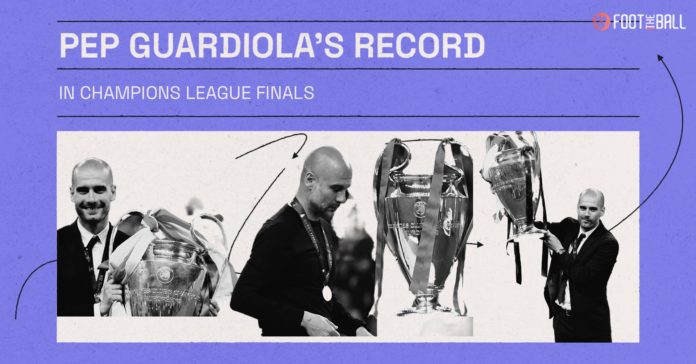 pep guardiola record in ucl finals