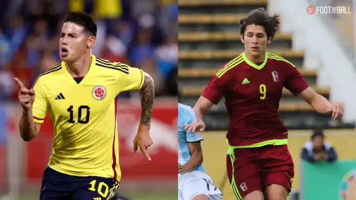 Colombia national football team vs Venezuela national football team timeline