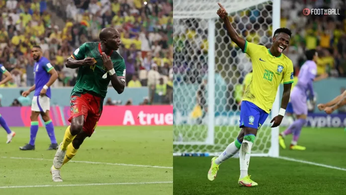 Cameroon National football team vs Brazil National football Timeline